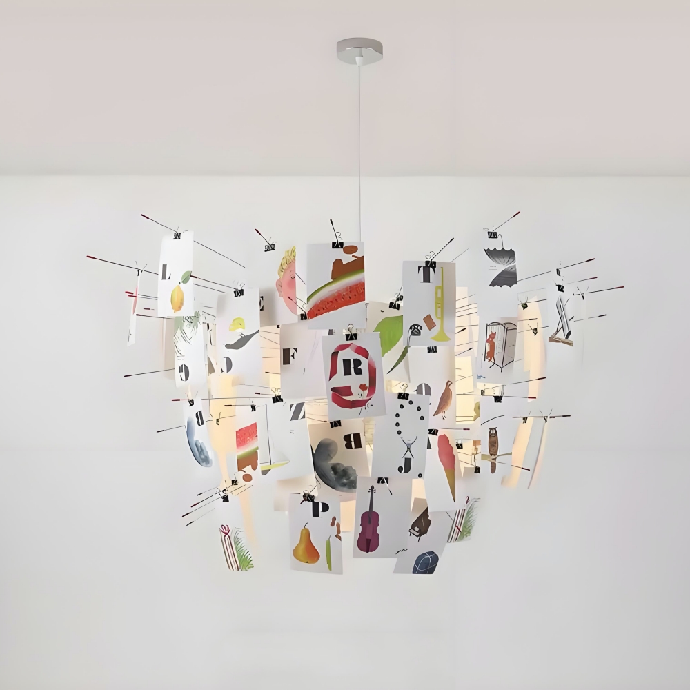 Renee pendant light neutral atmosphere