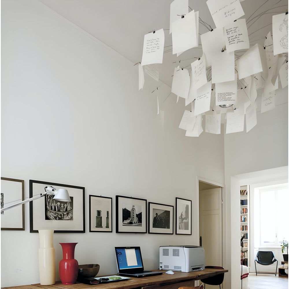 Renee picture pendant light in workspace