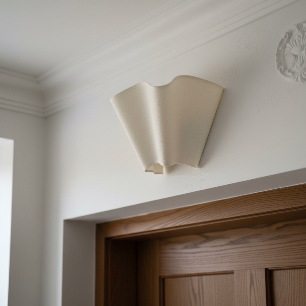 Customer photo of Oslan wall sconce above an entryway
