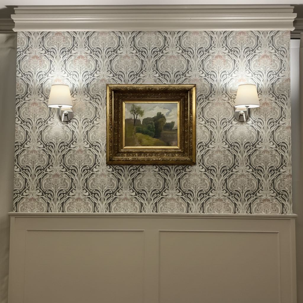 Customer room with wall lights