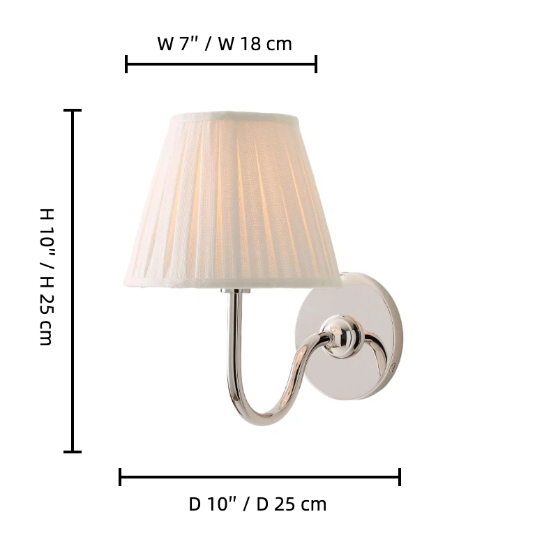 Luvora wall light dimensions