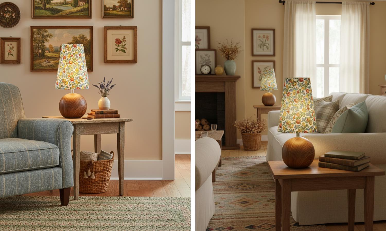 Florence floral table lamp style pairing scenes