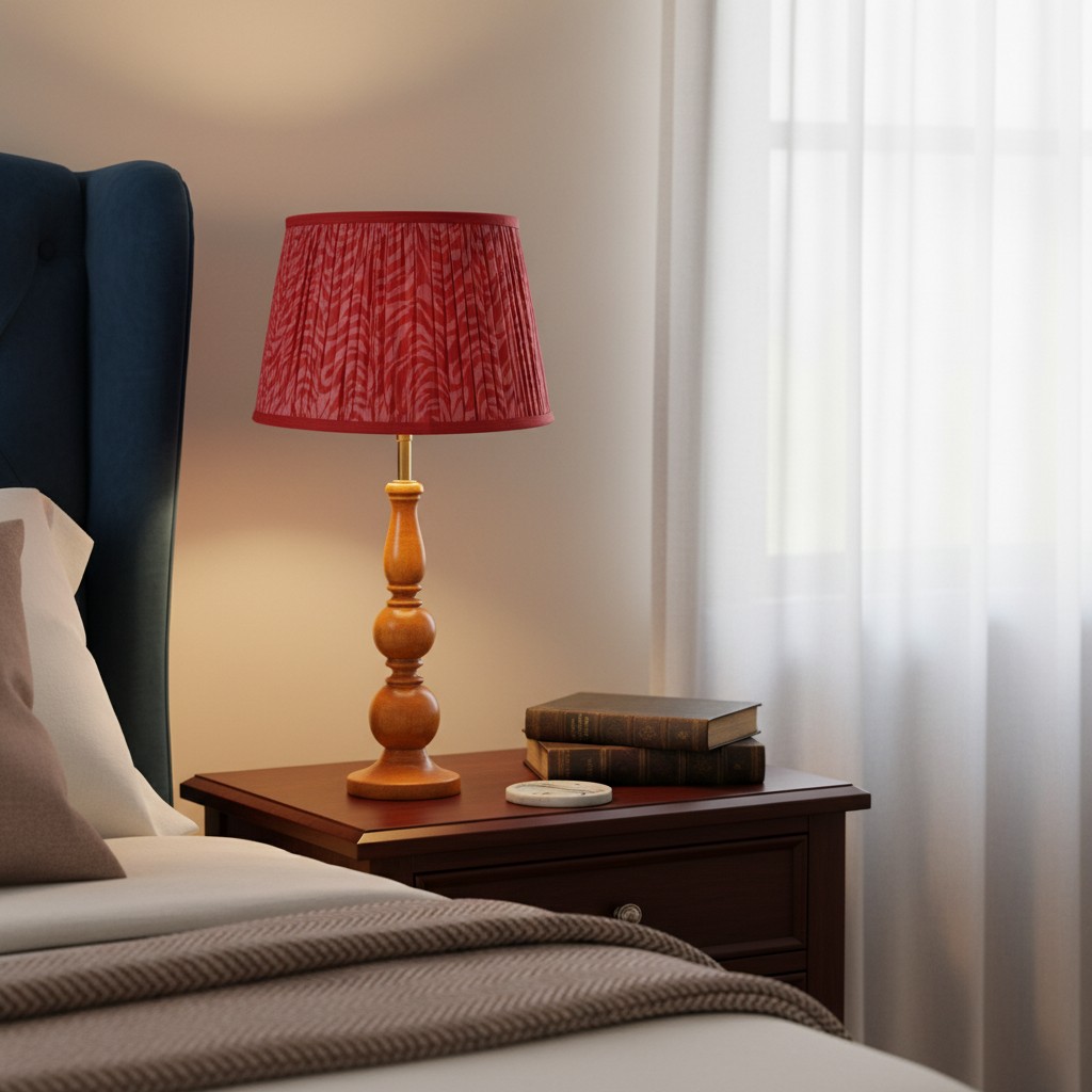 Grainora table lamp on a bedroom nightstand