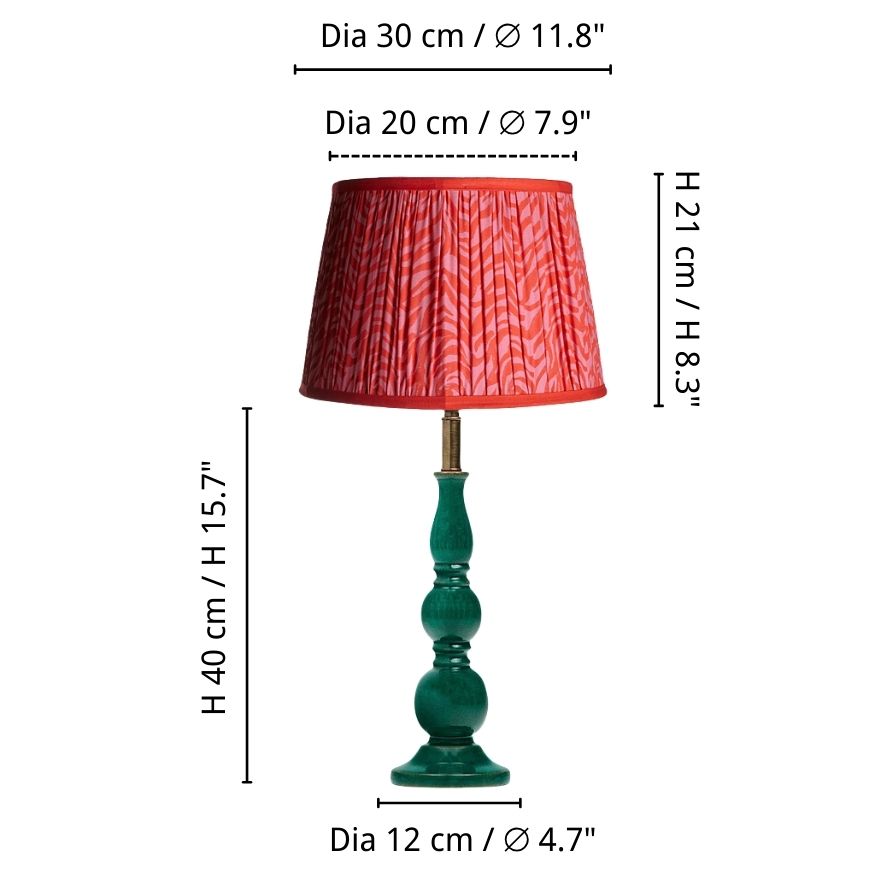 Grainora table lamp dimension diagram