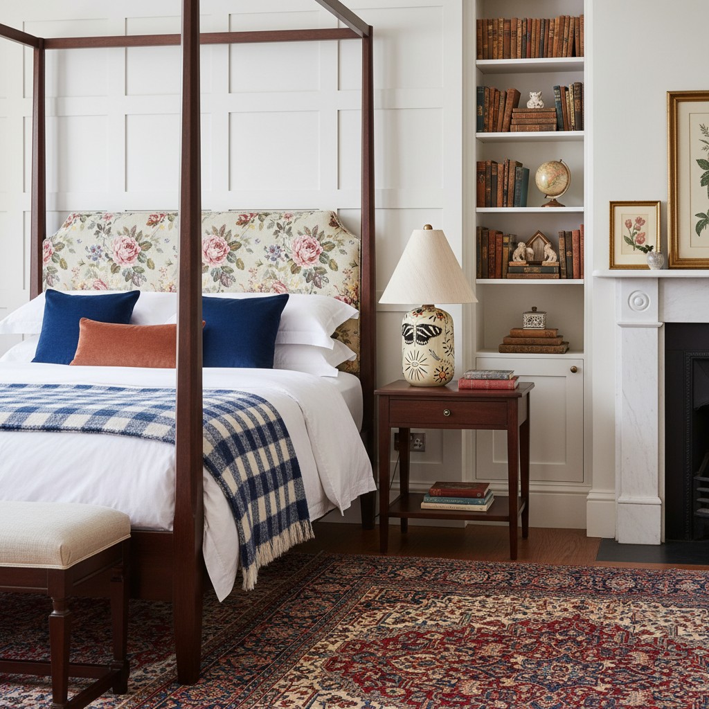 Ceruna lamp used as a bedside table lamp