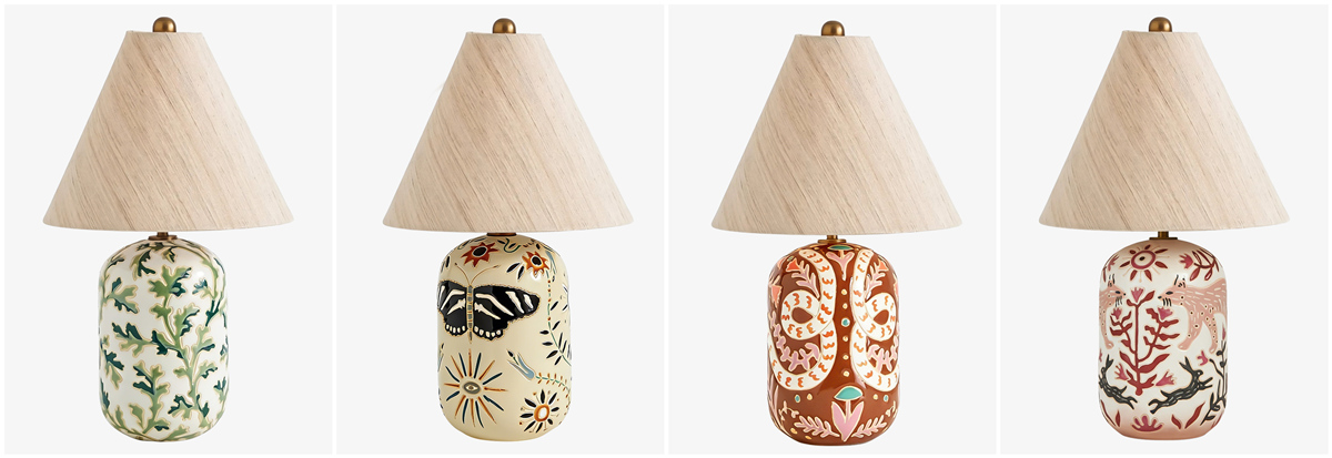 Ceruna ceramic table lamp designs with shade