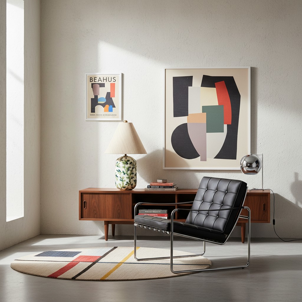 Ceruna lamp styled in a modern sitting room