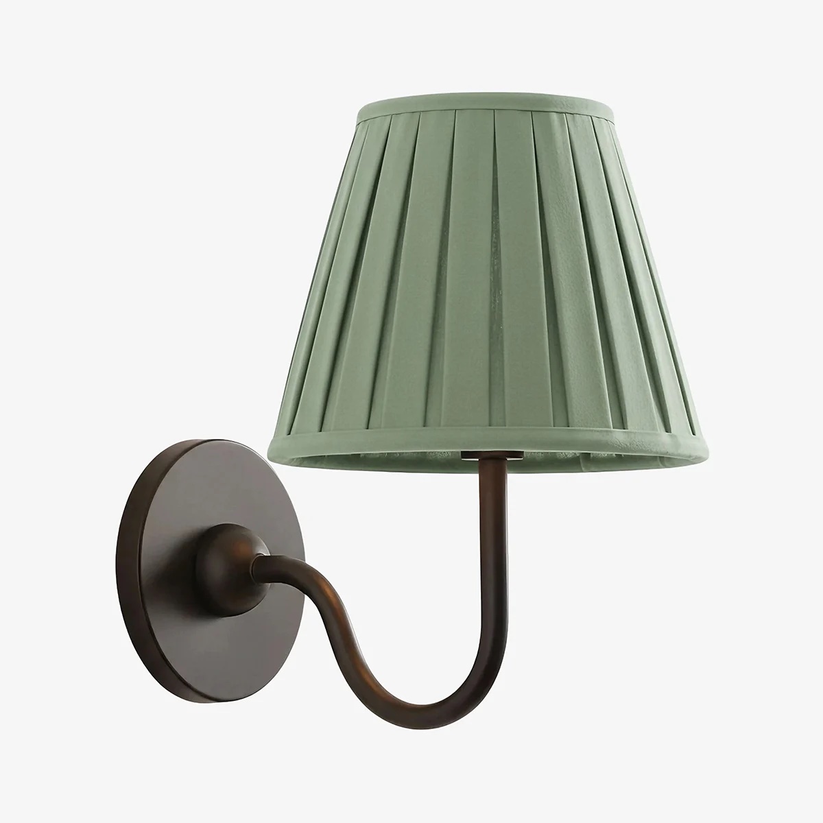 Dusty blue shade wall light