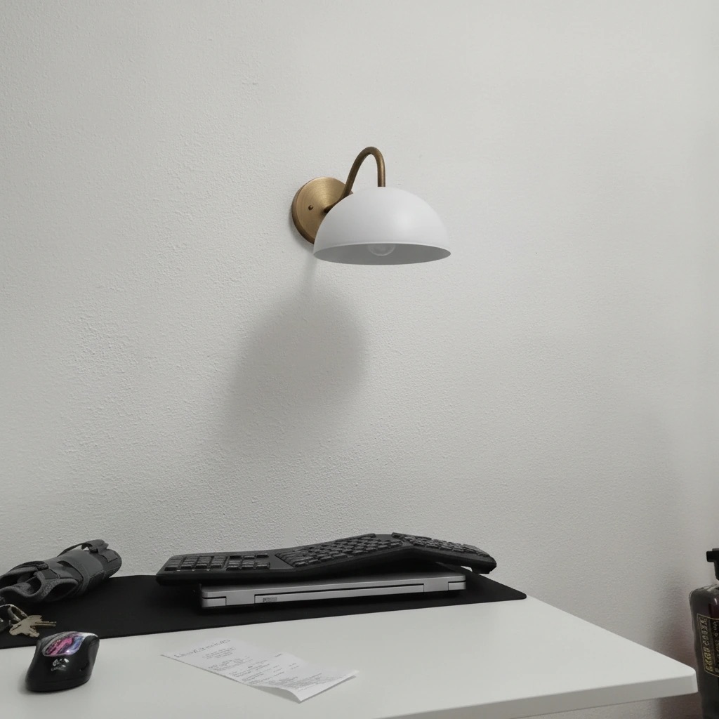 Customer room with Curva wall sconce