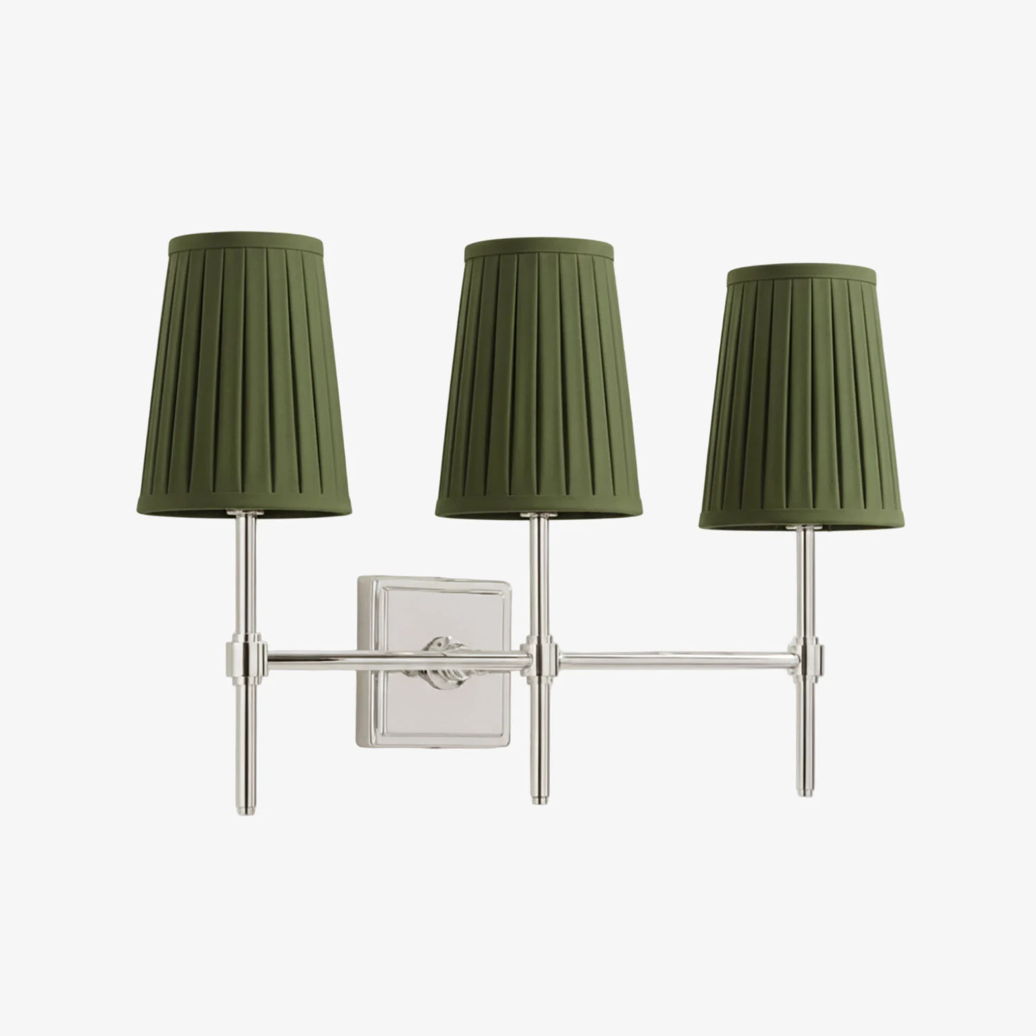 Derlina three-head wall lamp finish and shade option