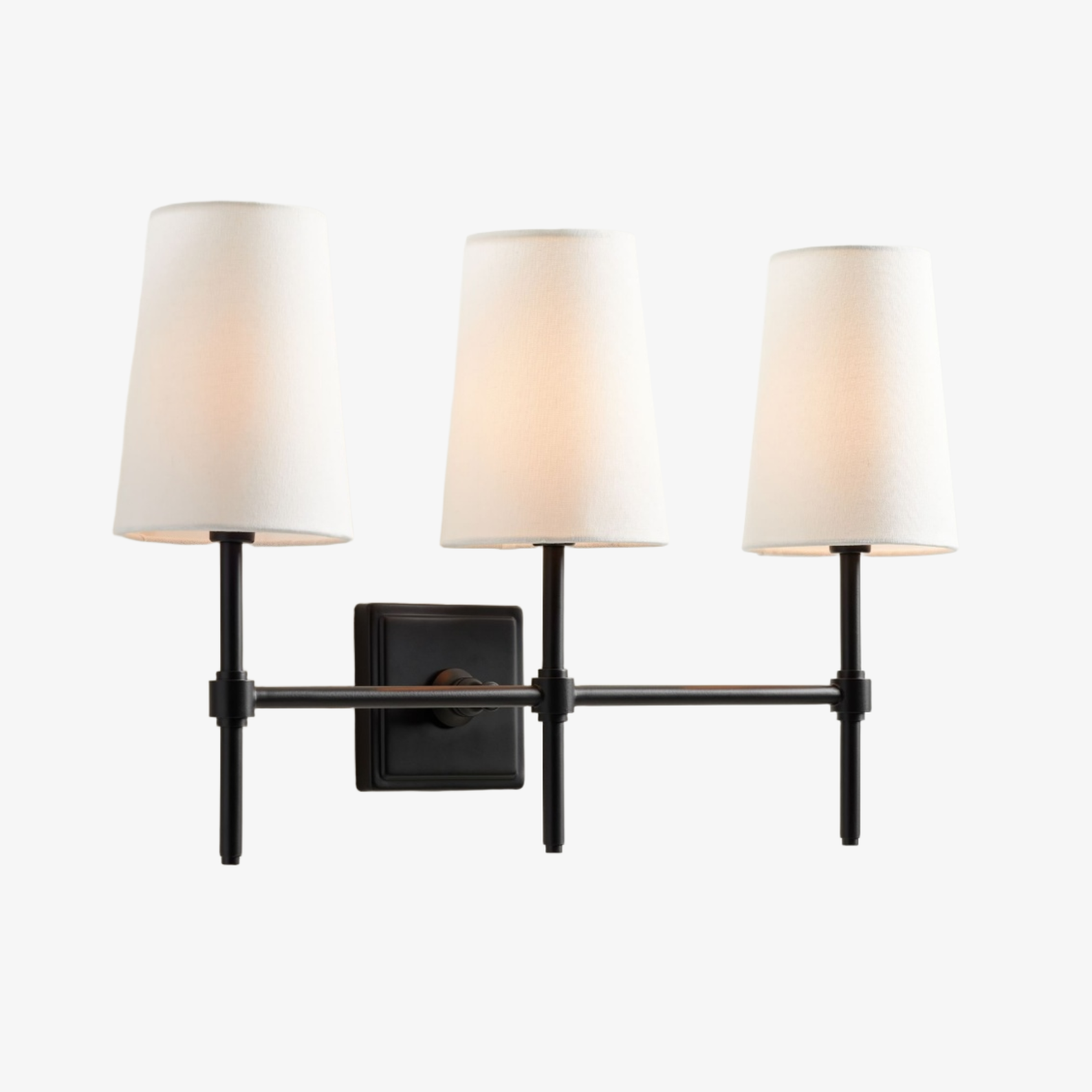 Derlina three-head wall lamp black option