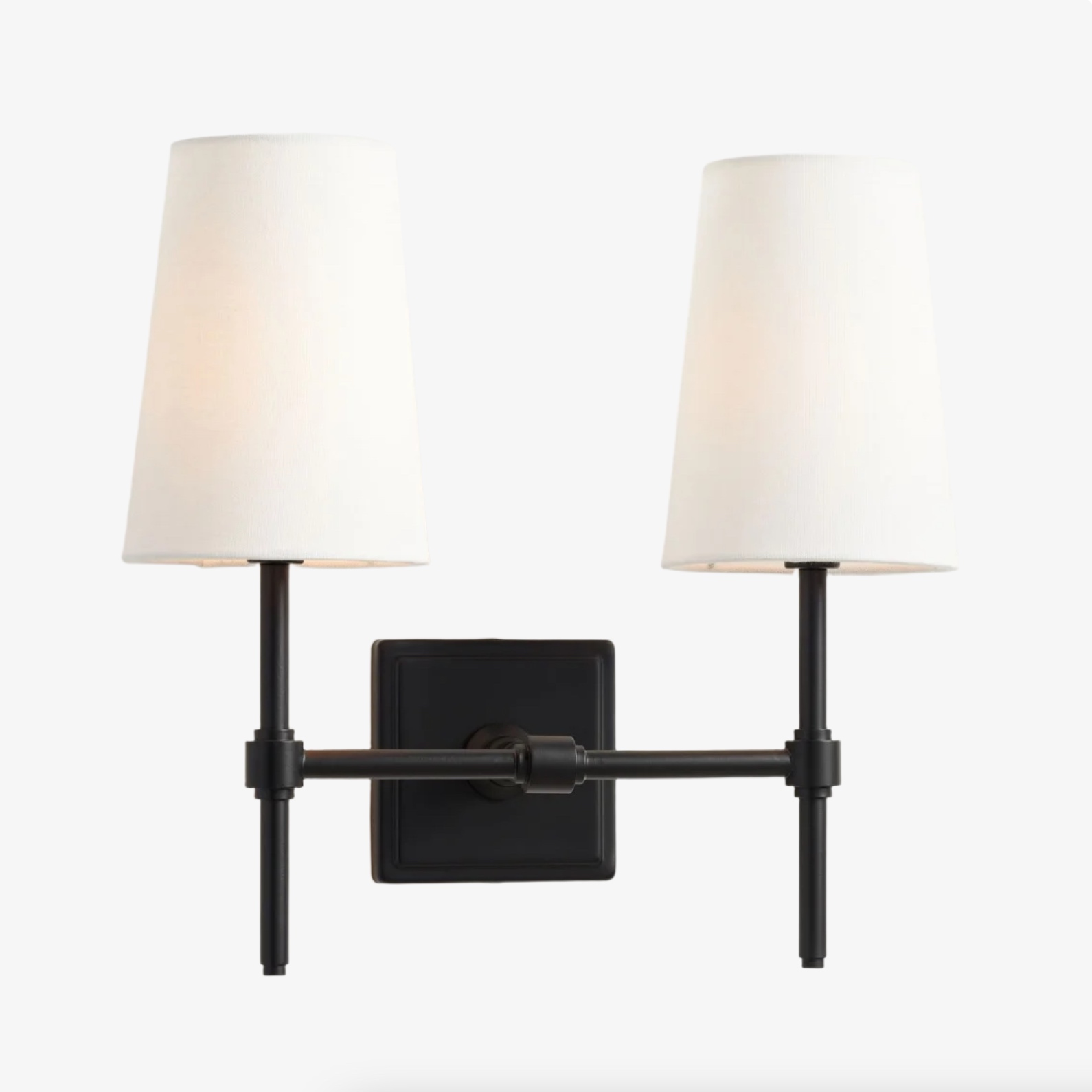 Derlina two-head wall lamp black option