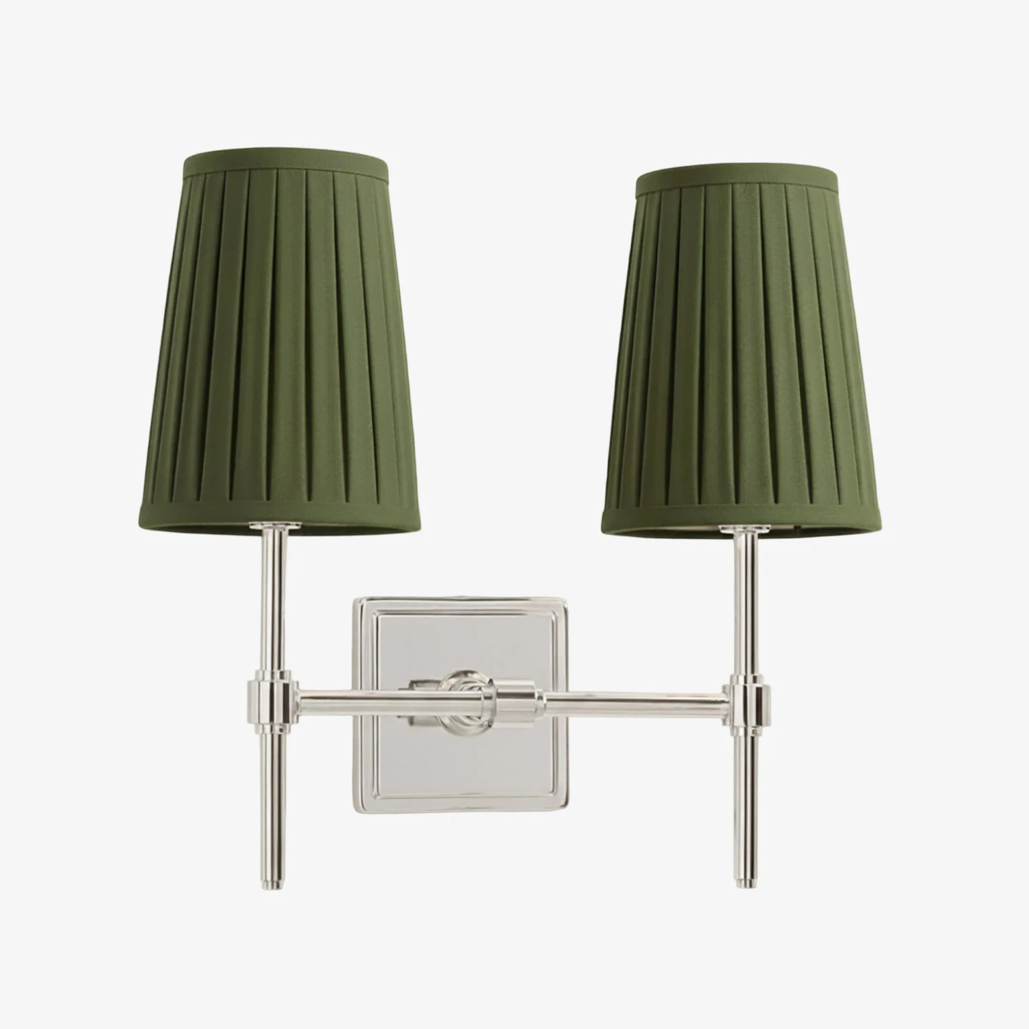 Derlina two-head wall lamp white shade option