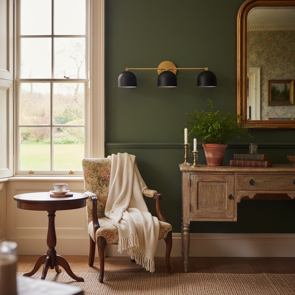 Metio vanity lamp in a bedroom before purchase note