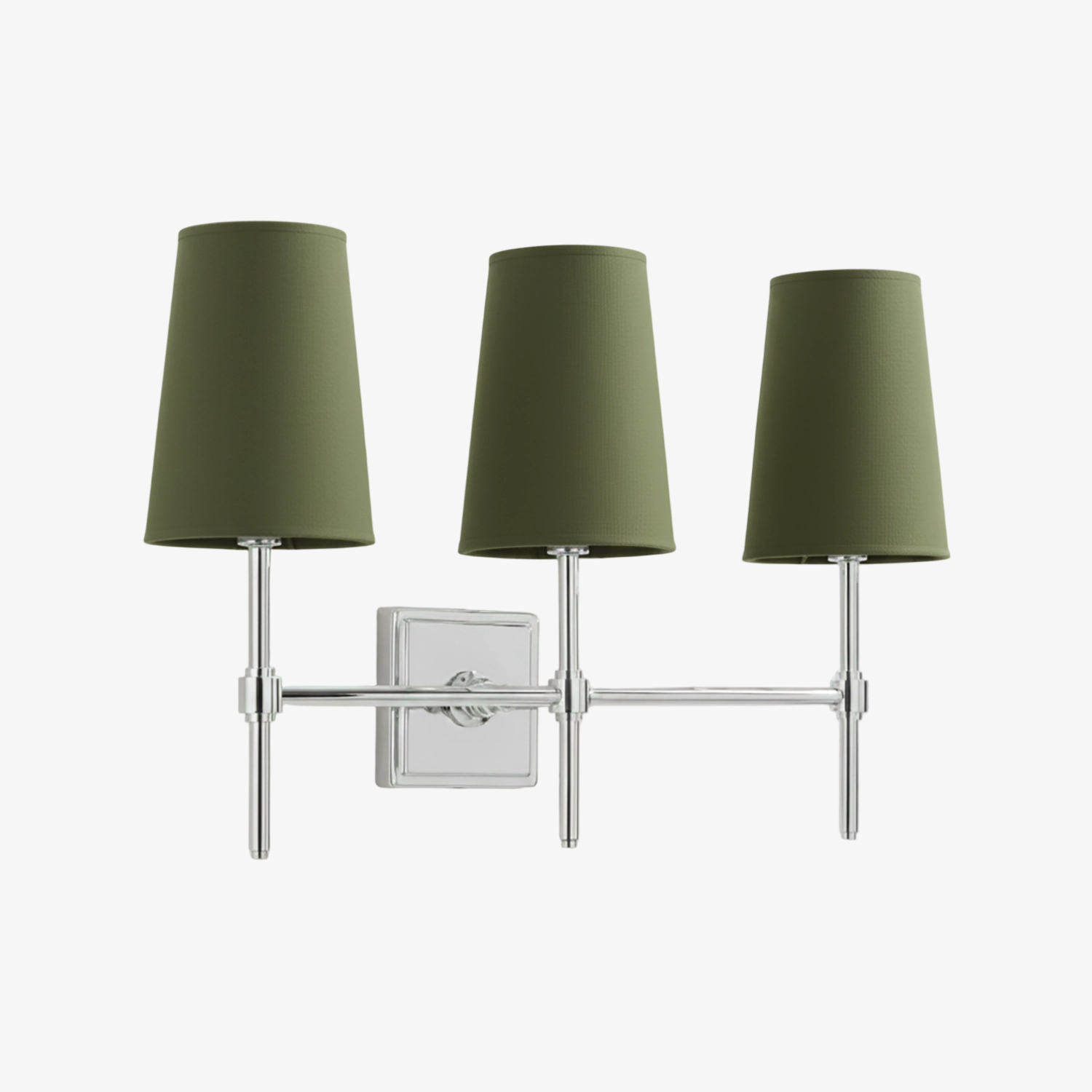 Derlina three-head wall lamp red shade option