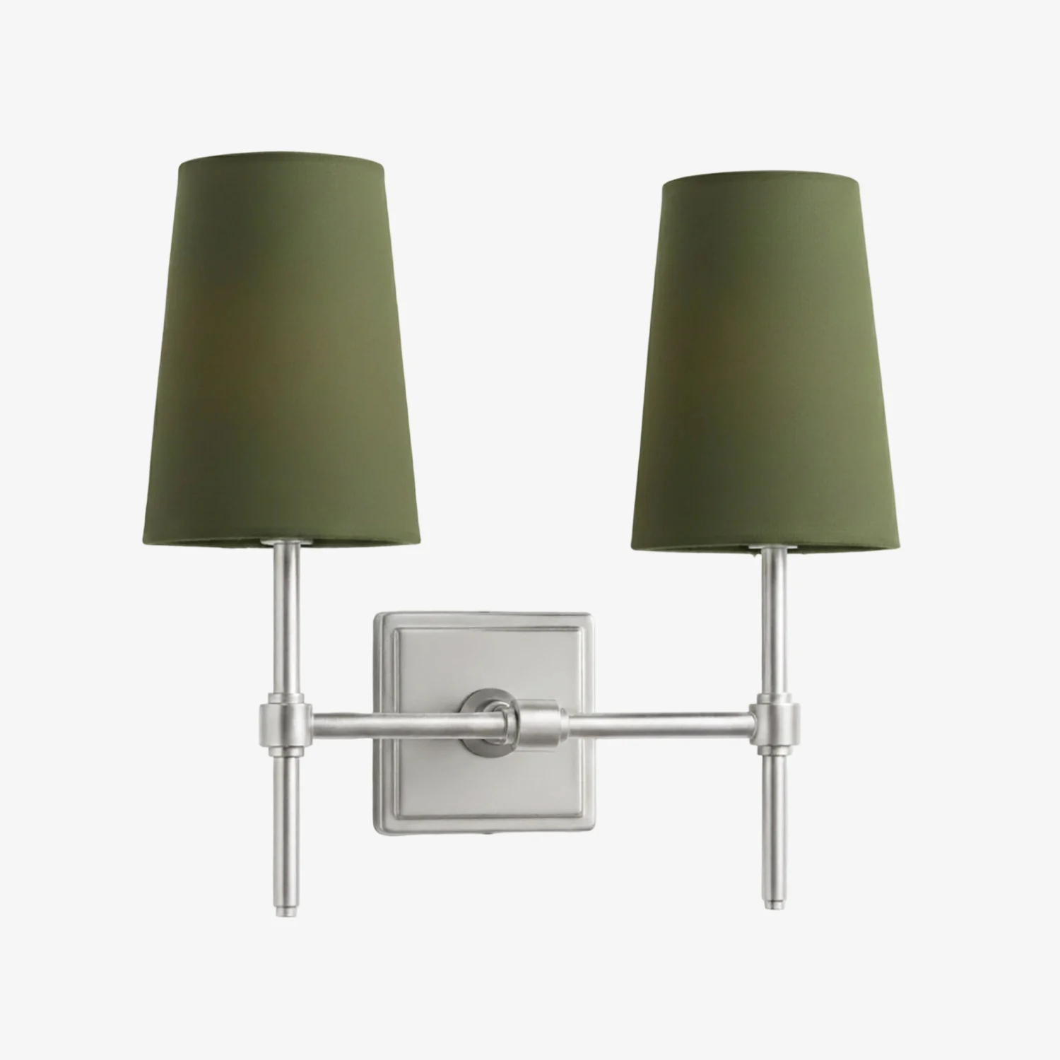 Derlina two-head wall lamp green shade option
