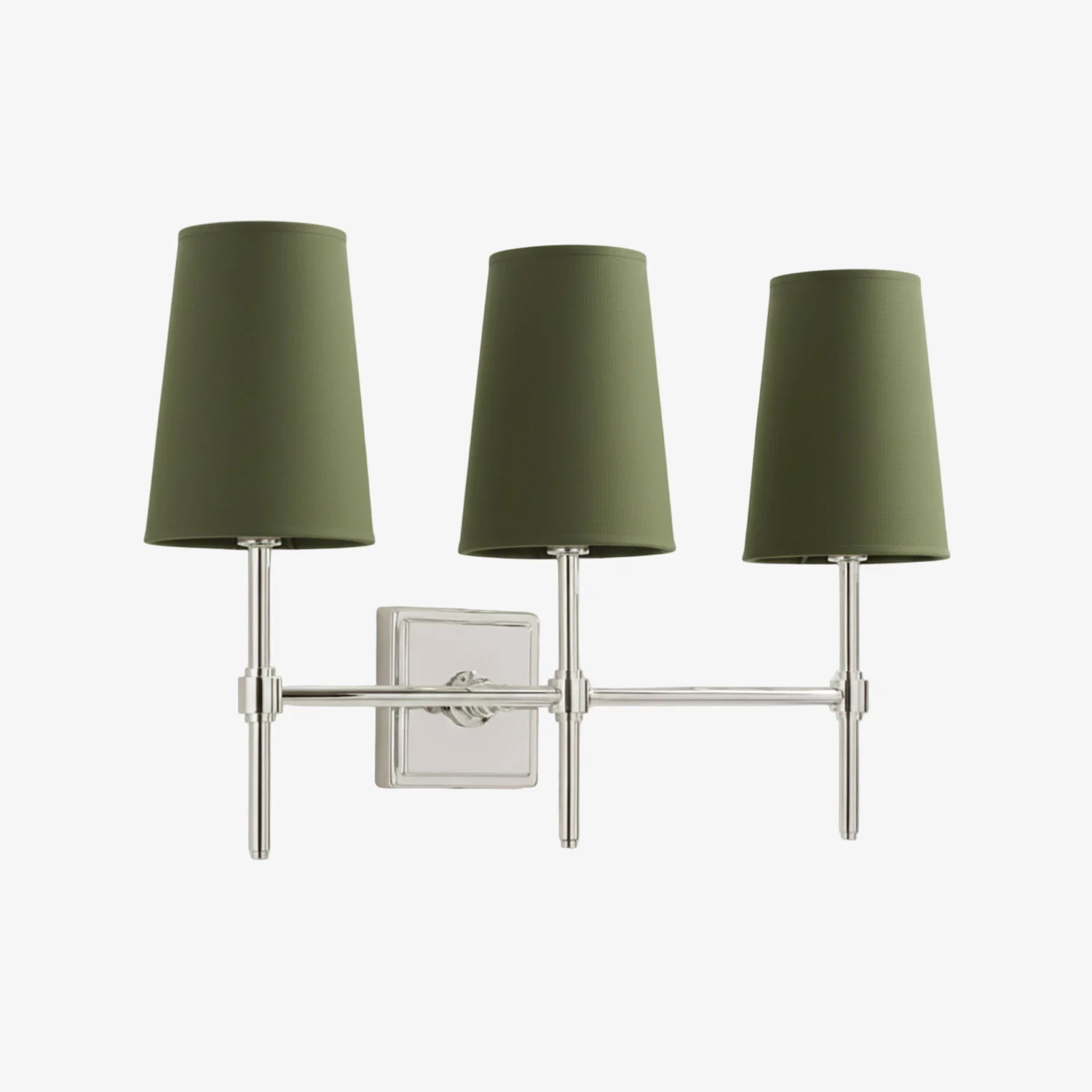 Derlina three-head wall lamp red shade black option