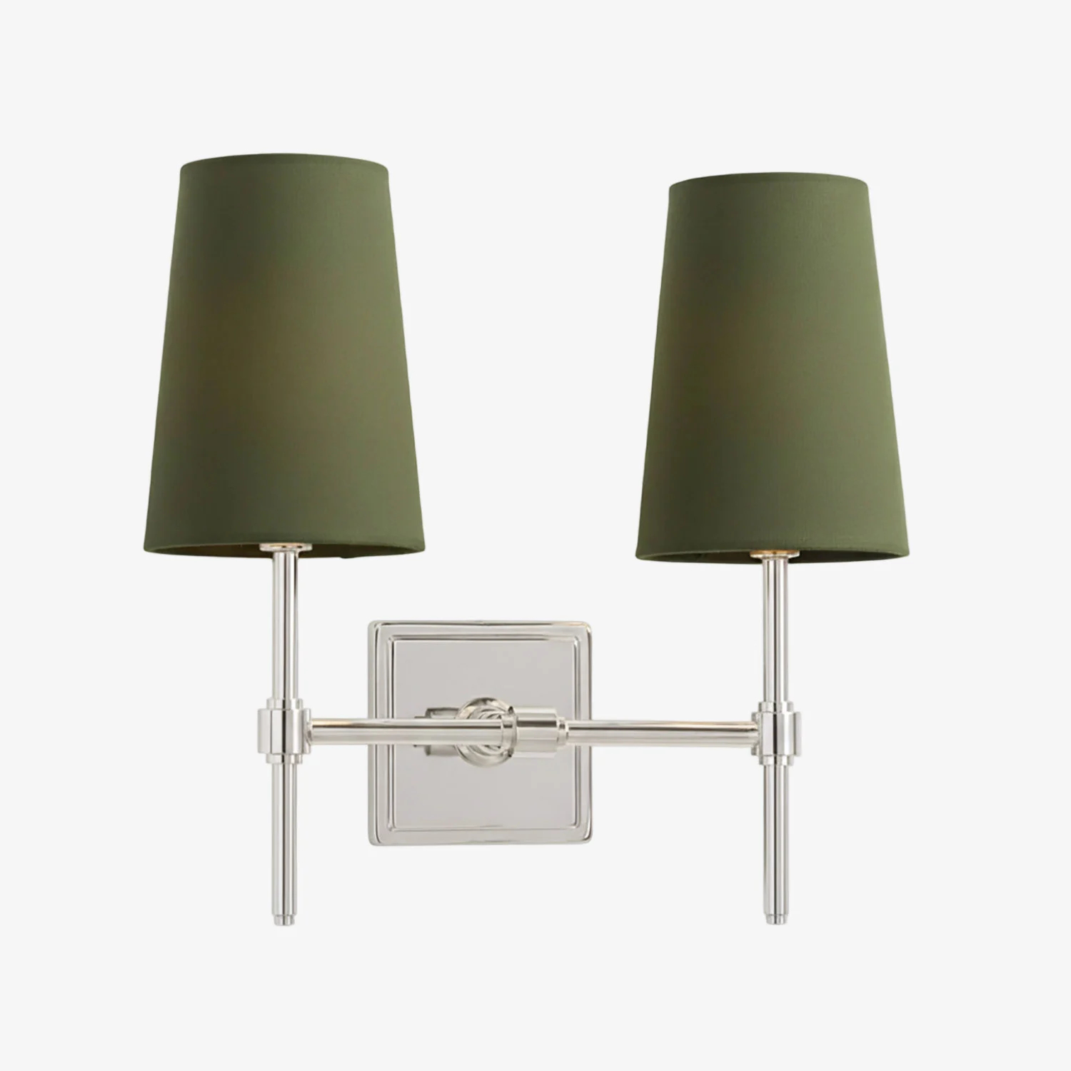 Derlina two-head wall lamp red shade black option