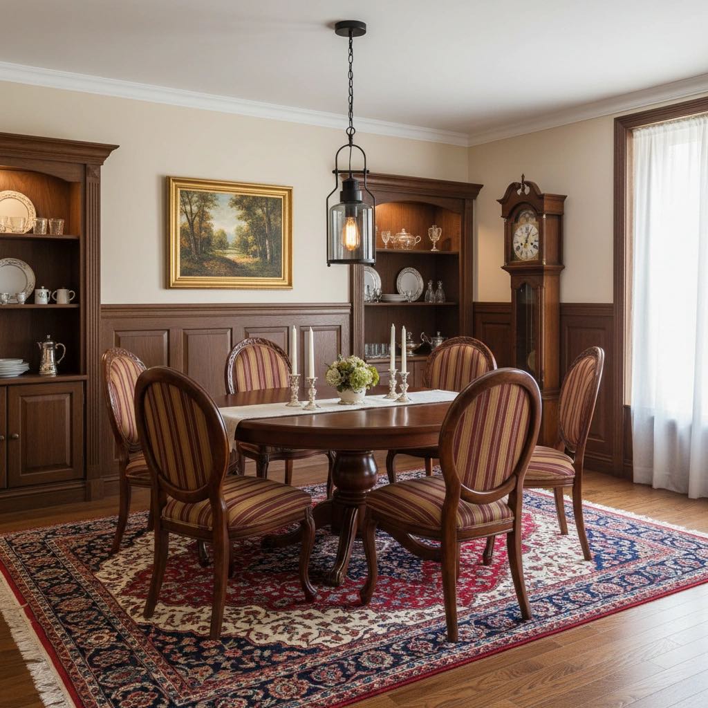 Lirra pendant light above a dining table