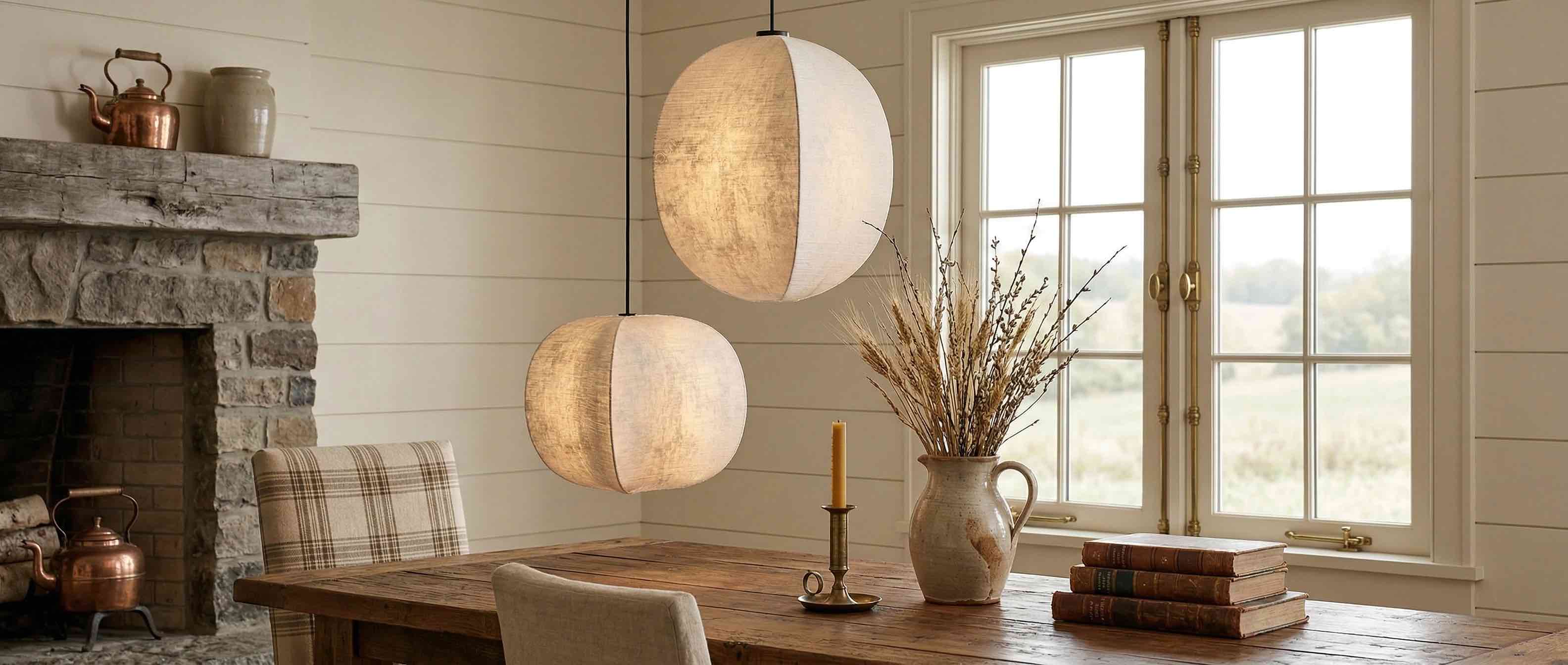 Diora pendant light in a living room
