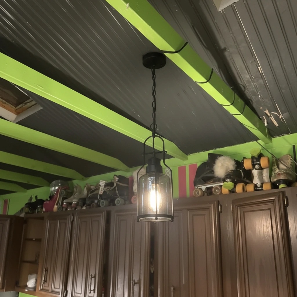 Customer photo of Lirra pendant light installed in a room