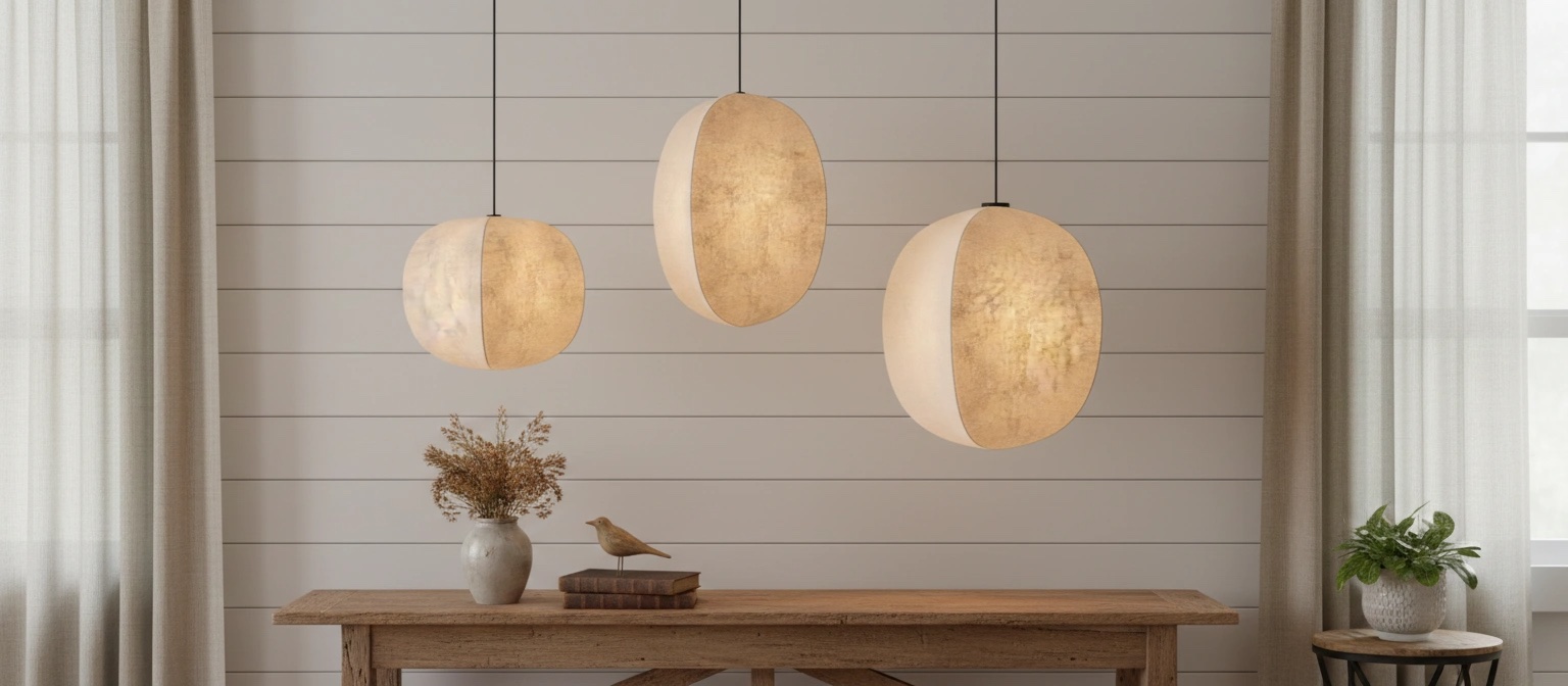 Diora pendant light as suspended decor