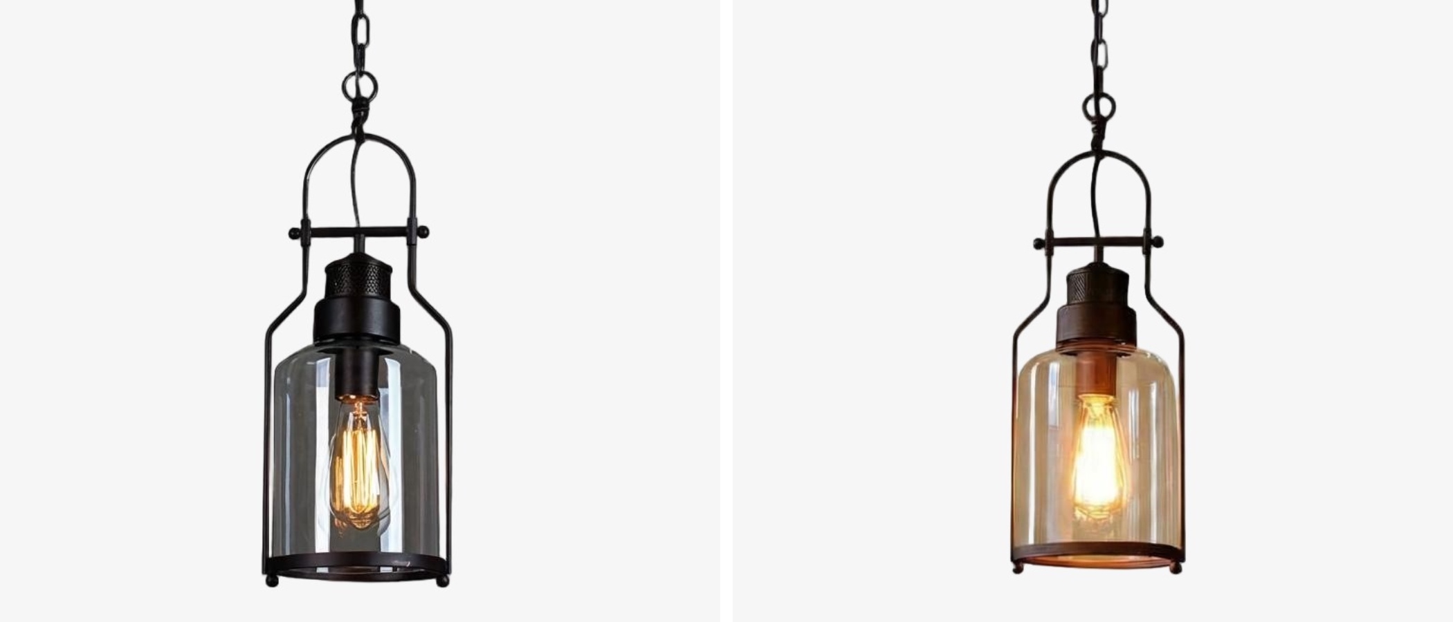 Black and rust style variations for the Lirra pendant light