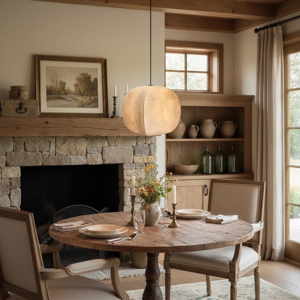 Diora pendant over a round table