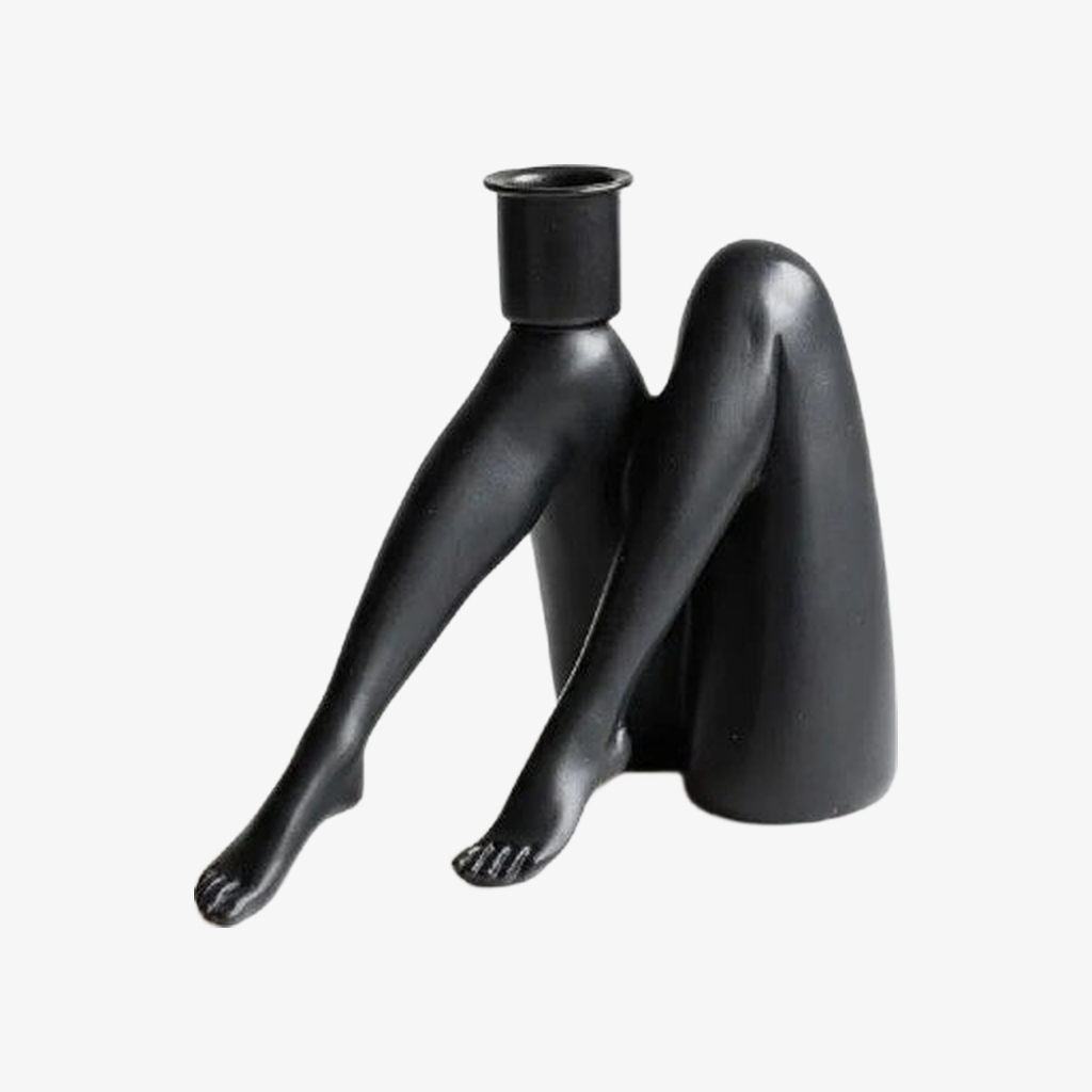 Black style variation of Kickra candle holder