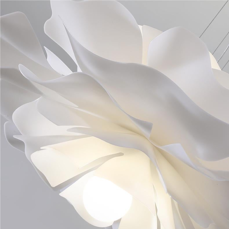 Close-up of the sculptural petal structure