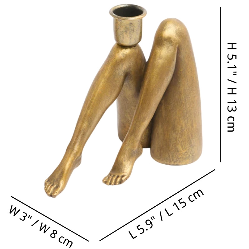 Kickra candle holder dimensions diagram