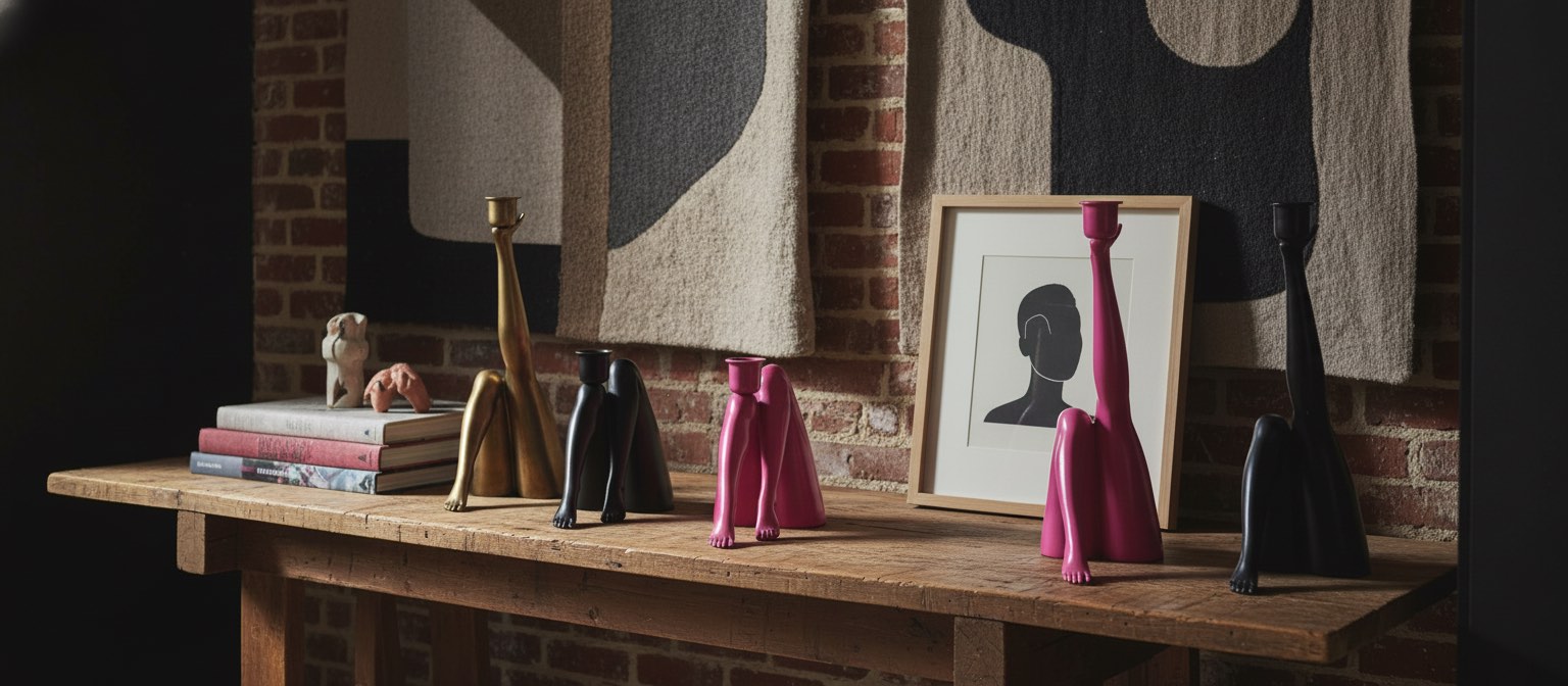 Multiple Kickra candle holders displayed together