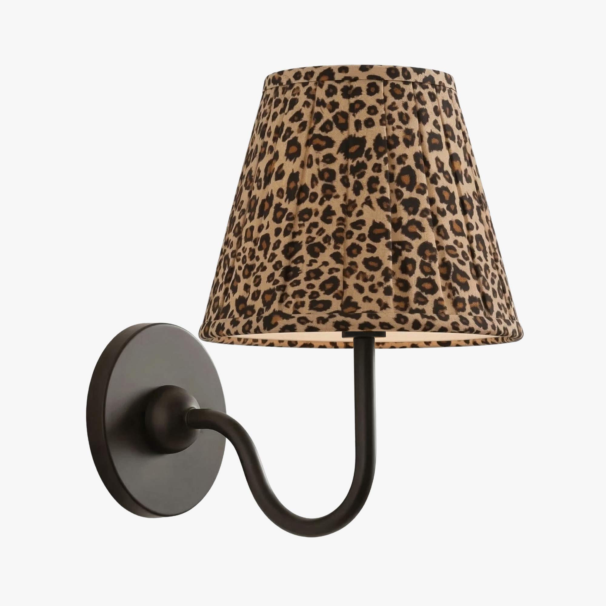White shade wall light