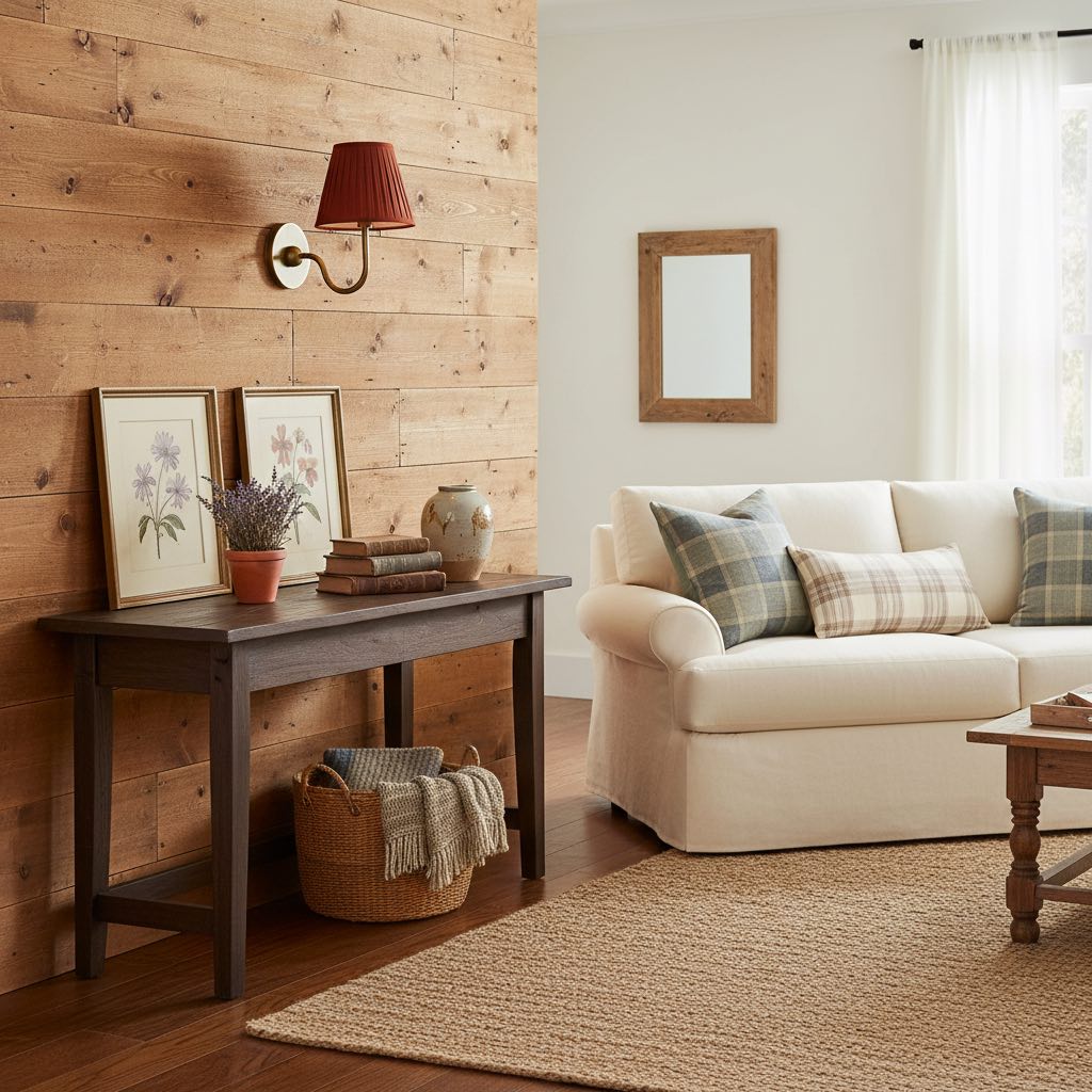 Wall light in a living room setting