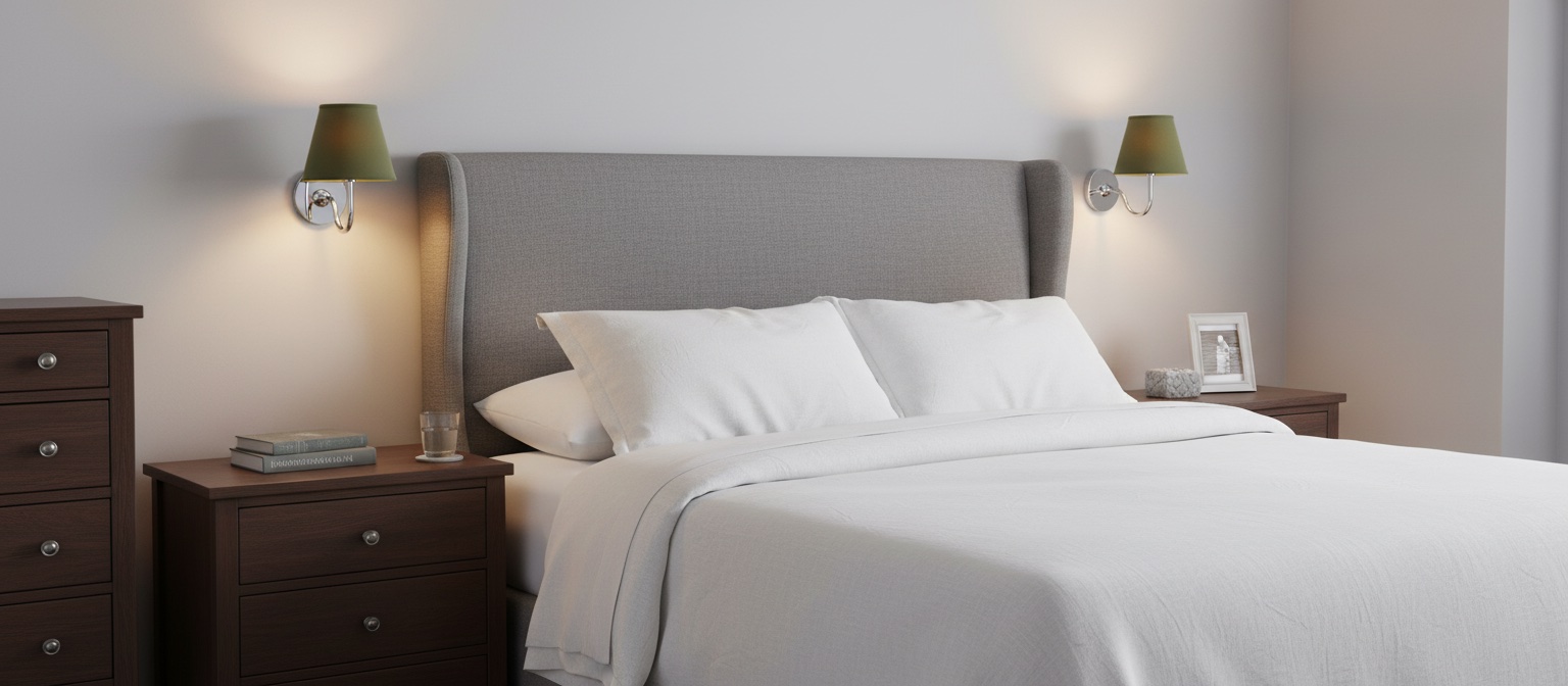 Luvora wall light bedroom scene