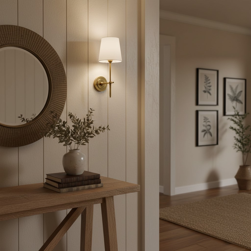 Bryant wall lamp warm room scene