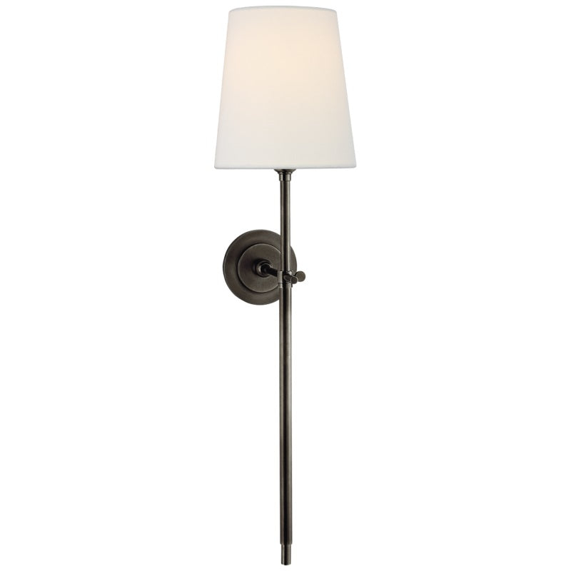 Bryant wall lamp nickel tall single head option