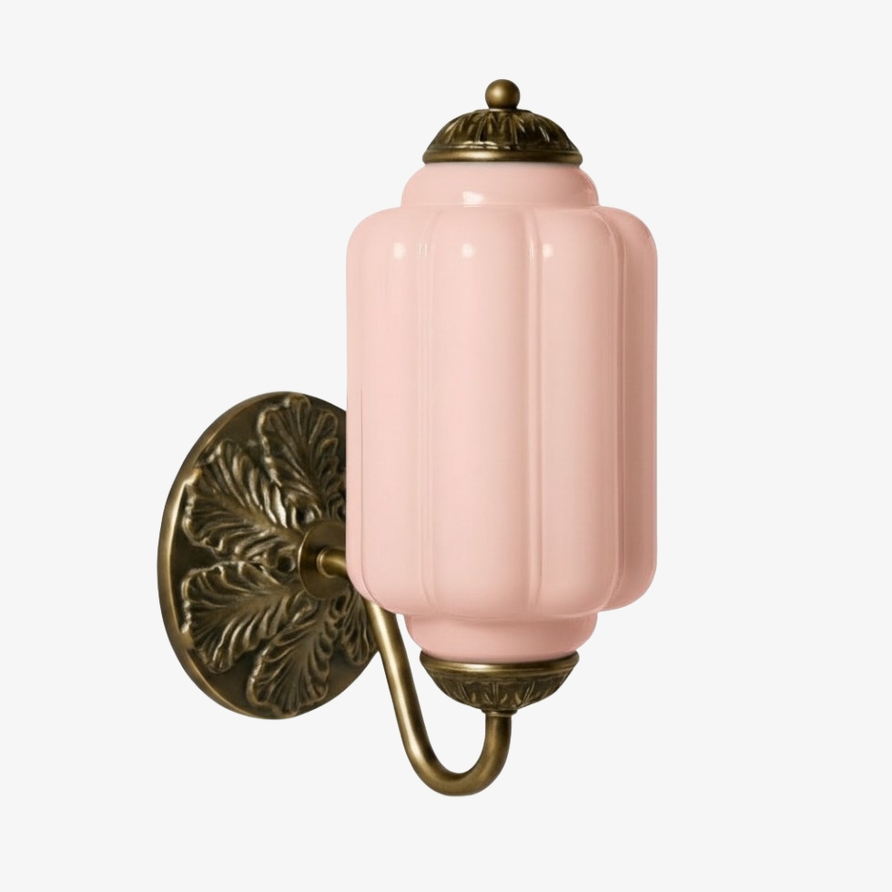 Eloise wall light option in lavender glass