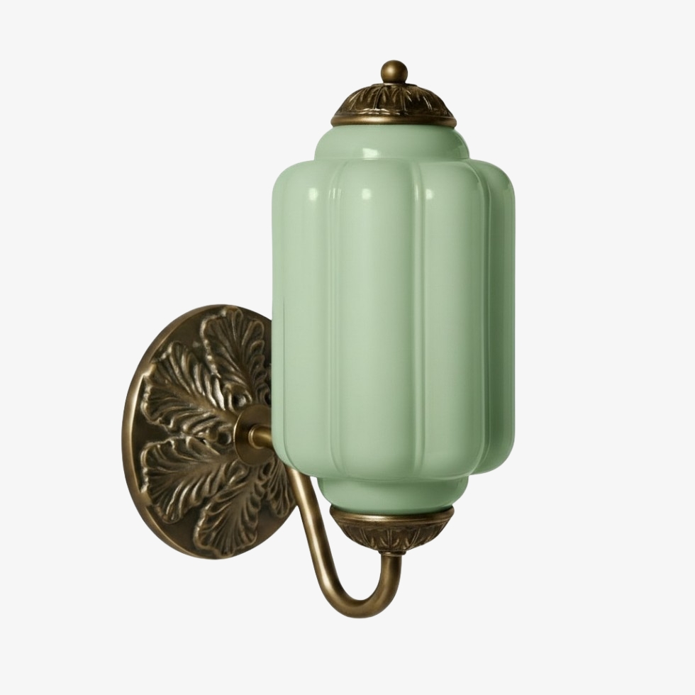 Eloise wall light option in green glass