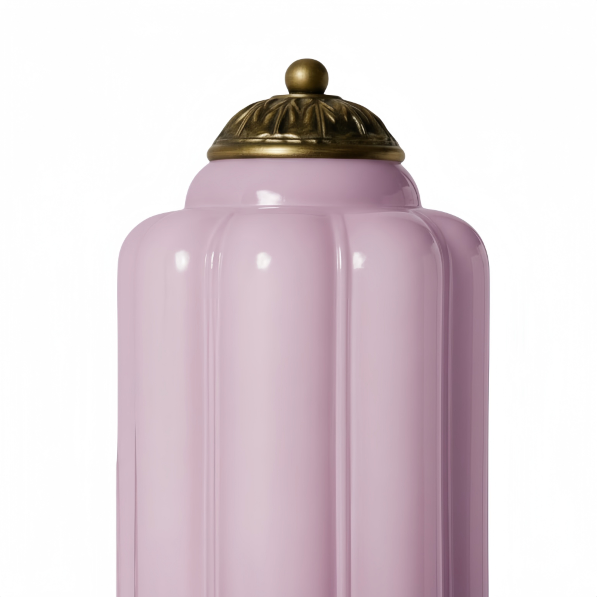 Close-up of Eloise glass shade top detail