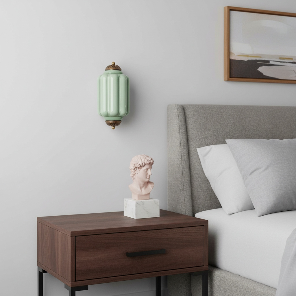 Eloise wall light beside a bed