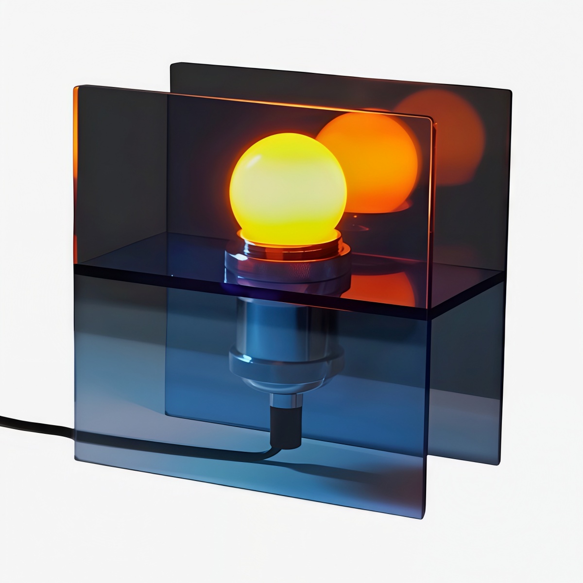 Crystal black Sunset Ocean Horizon lamp style variation