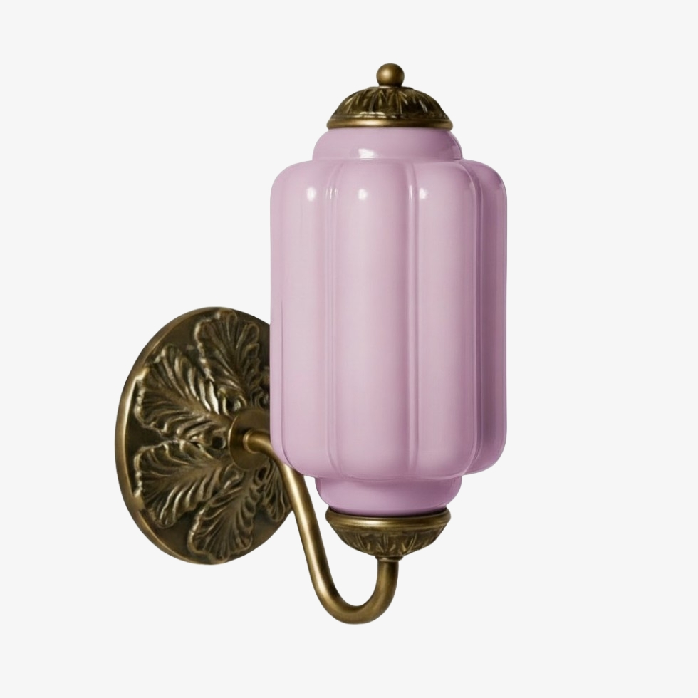 Eloise wall light option in yellow glass