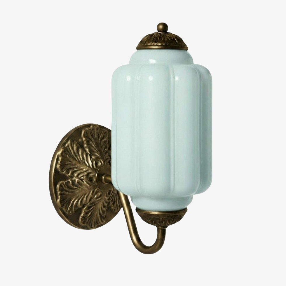 Eloise double head wall light option in green glass