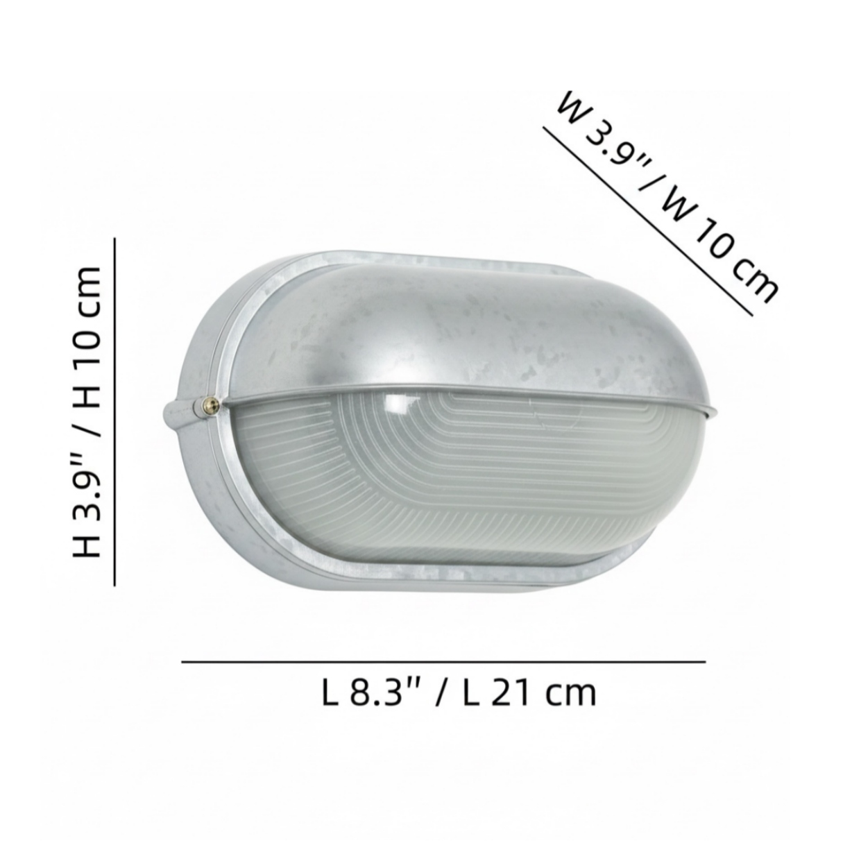 Docka wall lamp size diagram