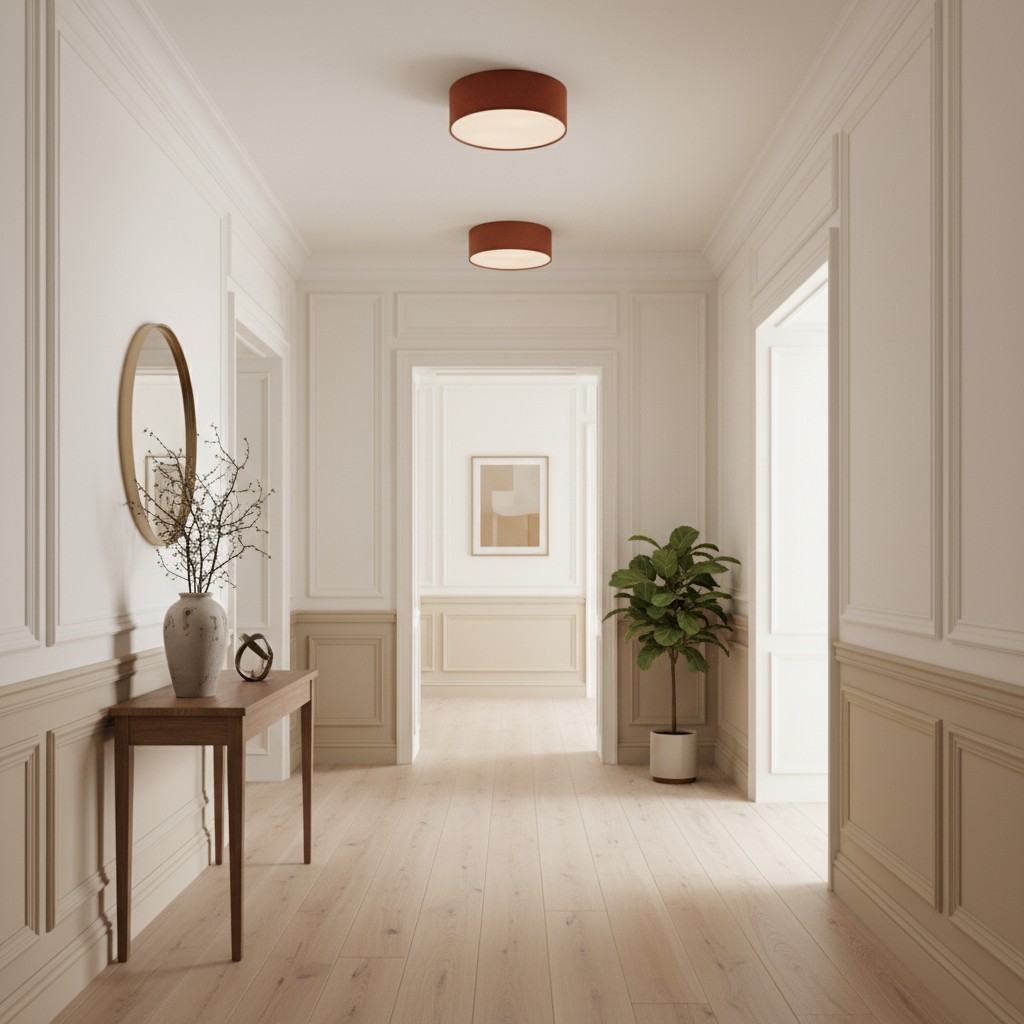 Dumora ceiling light in a hallway