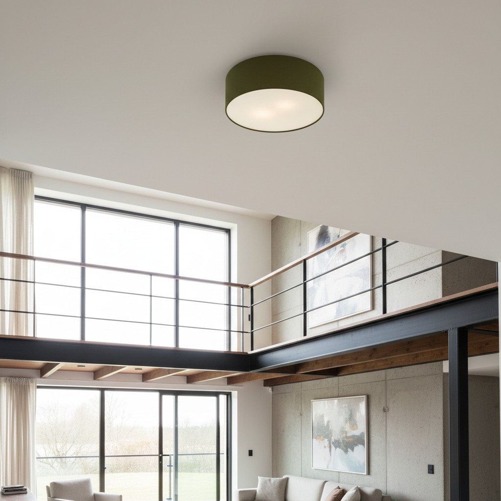 Dumora ceiling fixture installed in a modern interior