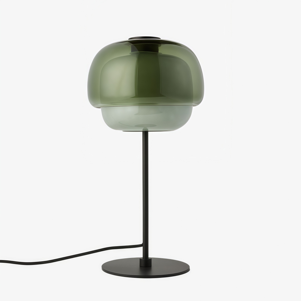 Clinco table lamp in green glass