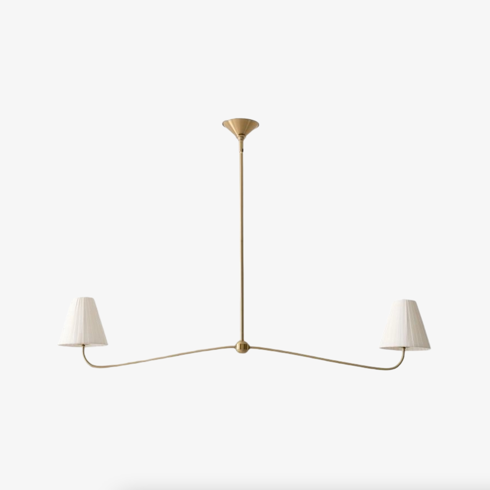 Six light plain shade chandelier option