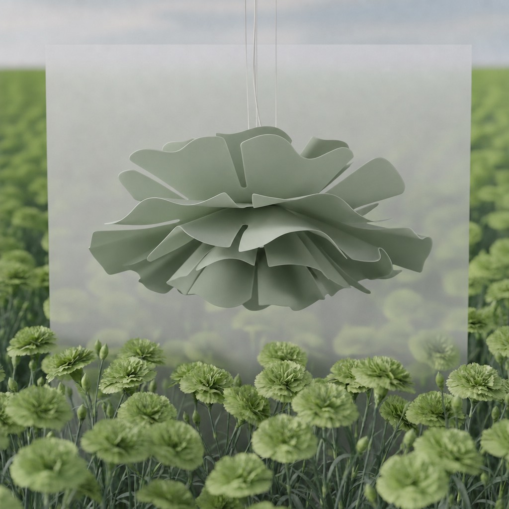Green floral pendant lamp design inspiration
